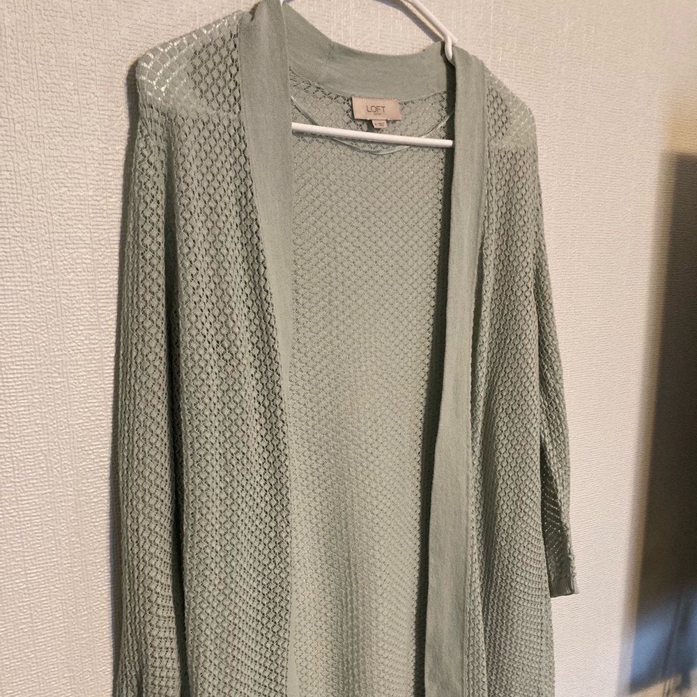 LOFT Cardigan Sheer Lace